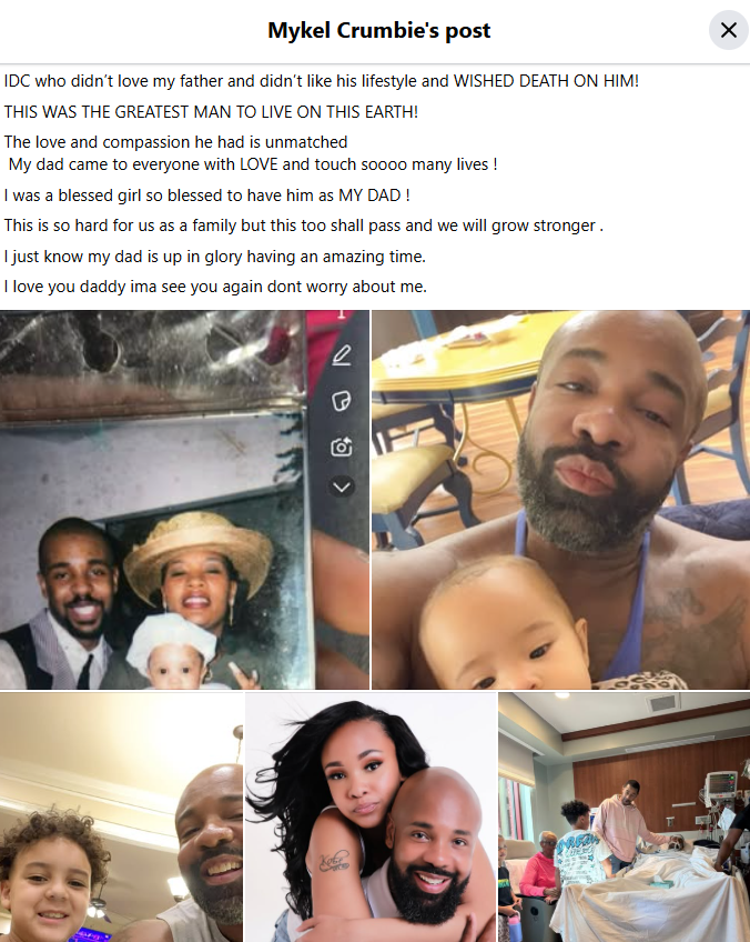 Yes King TikToks daughter drops heart-wrenching post on dads sudden passing